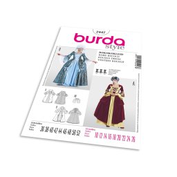 Střih Burda 2447 - Rokokové šaty