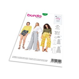 Střih Burda 6199 - Jednoduché šortky, letní kalhoty