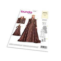 Střih Burda 6398 - Renesanční šaty