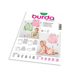 Střih Burda 9462 - Dětský overal, tílko, kalhotky