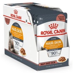 Royal Canin Hair and Skin VE ŠŤÁVĚ MULTIPACK - kapsička 12x85 g