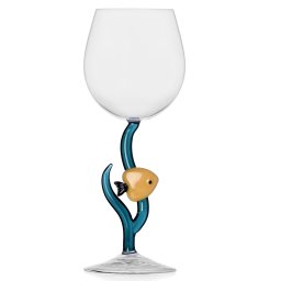 Ichendorf Milano designové sklenice na bílé víno Marine Garden Stemmed Glass Yellow Fish