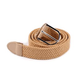 Pásek pružný šíře 3,2 cm unisex, barva 3 béžová