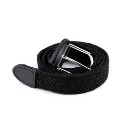 Pásek pružný šíře 3,2 cm unisex, barva 6 černá