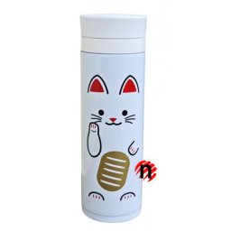 Hakoya nerezová termoska Maneki Neko 300ml bílá