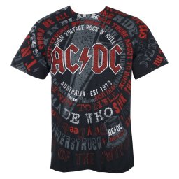 tričko pánské AC/DC - SONGS - LIQUID BLUE - 31843