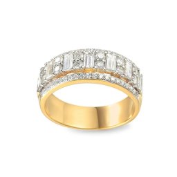 Zlatý briliantový prsten s baguette diamanty 1.570 ct Jadore IZBR294