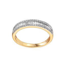 Prsten s bagetou diamanty 0,440 ct IZBR1197