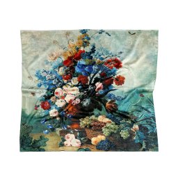 Saténový šátek 70x70 cm, barva 10 zelená smaragdová