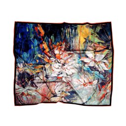 Saténový šátek 70x70 cm, barva 15 mint