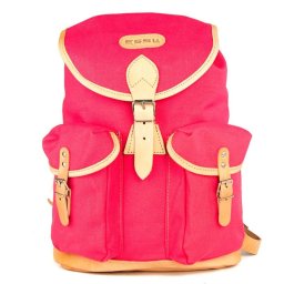 ESSL - original batoh TRUCKSACK 14l s koženými prvky RŮŽOVÝ