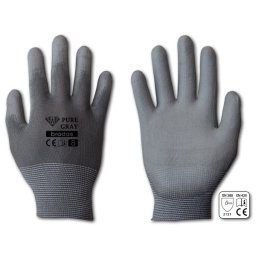 Rukavice pracovní polyuretan Pure gray vel.9