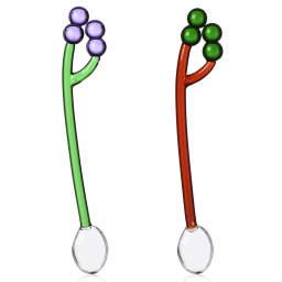 Ichendorf Milano designová míchátka Fruits and Flower Spoons Grapes Pink and Green