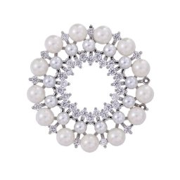 Gaira® Brož Pearls 312065 Silver