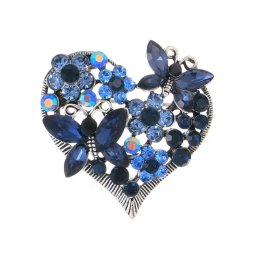 Gaira® Brož Srdce 340139, Barva modrá