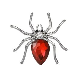 Gaira® Brož Pavouk 312934 Silver, Barva červená