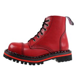 boty STEADY´S - 6 dírkové - Red - STE/6/PAS_red