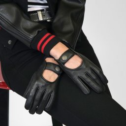 rukavice STRAIGHT TO HELL - Bullitt - Black/Nickel - STH003