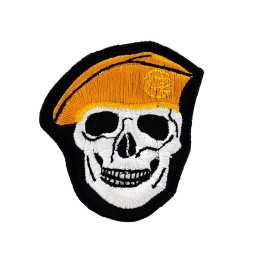 NAVYS nášivka LEBKA baret v barvě ORANŽOVÉ