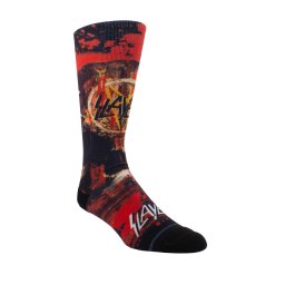 ponožky SLAYER - HORROR SKULL DYE SUB - BLACK - PERRI´S SOCKS - SLB304-001