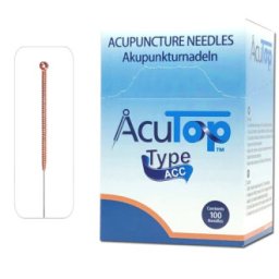 AcuTop akupunkturní jehly, typ ACC, 0,25 x 30 mm, 100 ks