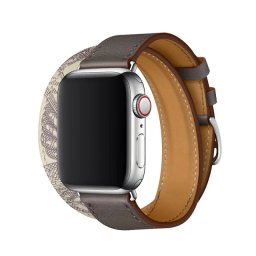 Řemínek iMore Double Tour Apple Watch Series 9/8/7 (41mm) - Cín/Beton