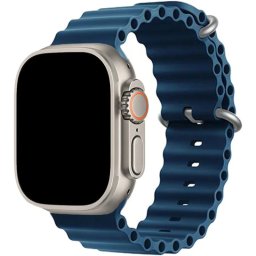 Oceánský řemínek pro Apple Watch Series 9/8/7 (41mm) - Hlubokomořsky modrý