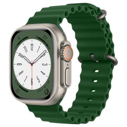 Oceánský řemínek pro Apple Watch Series 9/8/7 (41mm) - Jetelově zelený