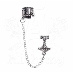 náušnice ALCHEMY GOTHIC - Thor Donner Earcuff - E381