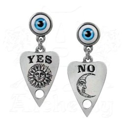 náušnice ALCHEMY GOTHIC - Ouija Planchette - E396
