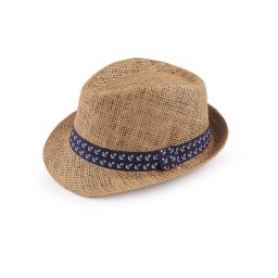 Dětský letní klobouk / slamák, barva 13 (56 cm) hnědá přírodní