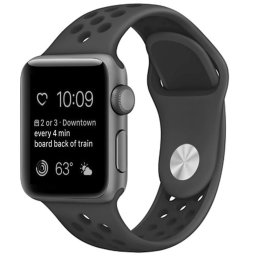 Řemínek SPORT pro Apple Watch Series 1/2/3 (42mm) - Antracitový/Černý