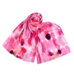 Letní šátek / šála 75x180 cm, barva 7 pink