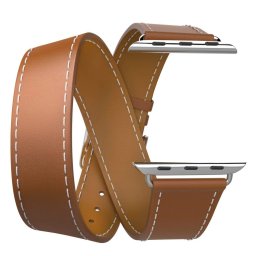 Řemínek iMore Double Tour Apple Watch Series 3/2/1 (38mm) - Hnědý