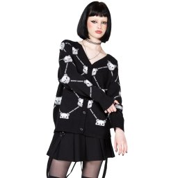 svetr dámský KILLSTAR x GLOOMY the Naughty Grizzly - Bone To Pick - Black - KSRA010679