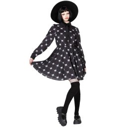 šaty dámské KILLSTAR x GLOOMY the Naughty Grizzly - Goth Bear - Black - KSRA010708