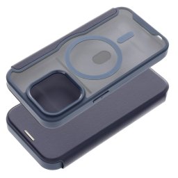 Pouzdro Smart Mag Book s MagSafe na iPhone 15 - Blue
