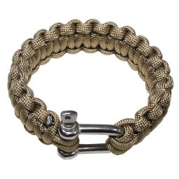 Náramek PARACORD kov.přezka COYOTE vel. S