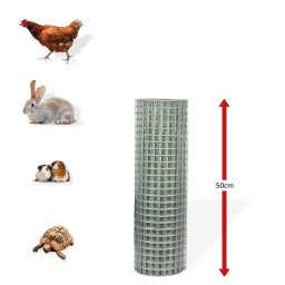 DEMA Voliérové ​​čtyřhranné pletivo pozinkované 13 mm, 0,5x10 m, drát 1 mm 31220D
