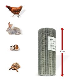 DEMA Voliérové ​​čtyřhranné pletivo pozinkované 19 mm, 0,5x20 m, drát 0,8 mm 31223D