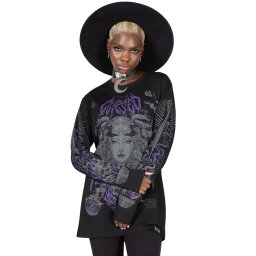 tričko unisex s dlouhým rukávem KILLSTAR - Allergra - Black - KSRA009898