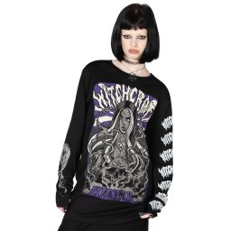 tričko dámské s dlouhým rukávem KILLSTAR - Witchcraft Sins - Black - KSRA009916