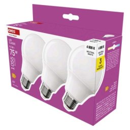 EMOS LED žárovka Classic A60 / E27 / 9,5 W (75 W) / 1055 lm