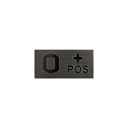 DIRECT ACTION nášivka IR krevní skupina VELCRO 0 + POS ČERNO/ZELENÁ