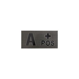 DIRECT ACTION nášivka IR krevní skupina VELCRO A + POS ČERNO/ZELENÁ