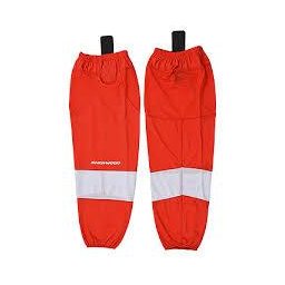 Hokejové stulpny Sherwood Mesh Player Sock červeno-bílé Junior (juniorská)