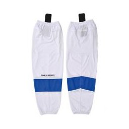 Hokejové stulpny Sherwood Mesh Player Sock bílo-modré Junior (juniorská)