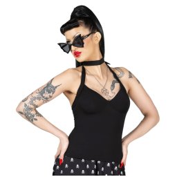 tílko dámské (top) KILLSTAR - Real Gone Halter - Black - KSRA010887