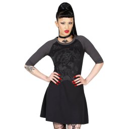 šaty dámské KILLSTAR - Bad 2 The Bone - Black - KSRA010859