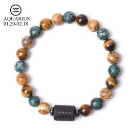 Gaira® Náramek Zodiac 3127, Znamení zvěrokruhu Vodnář